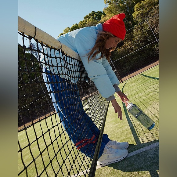 NEW Free People Outpost Bomber Jacket In Boardwalk Blue - Picture 5 of 14